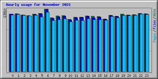 Hourly usage for November 2021