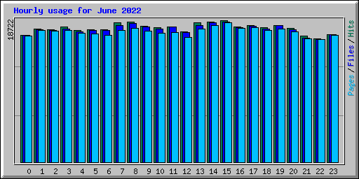 Hourly usage for June 2022