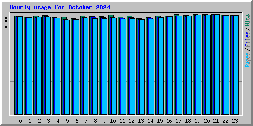 Hourly usage for October 2024