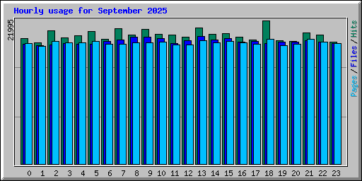 Hourly usage for September 2025